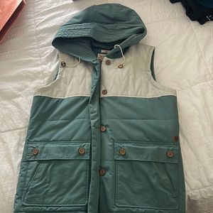 Burton two tone hooded vest